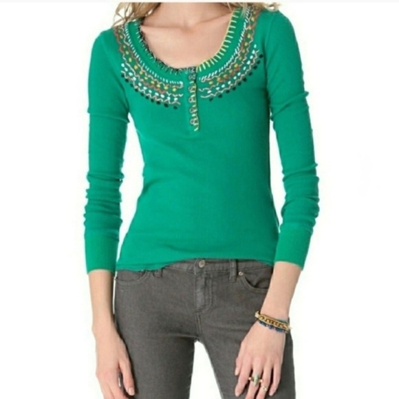 We the Free top - Money Maker Emerald Thermal Top - Picture 1 of 7